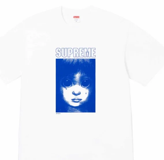 S Keane XL Margaret White L Black Tears Tee 24SS Teardrop Manga Big M and 1004